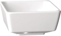 Melamine vierkante kom wit 5,5x5,5cm | GF090