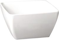 Vierkante melamine kom Pure 12,5cm wit | GF134