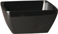 Vierkante melamine kom Pure 19cm zwart | GF137