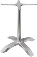 Bolero tafelonderstel met 4 poten geborsteld aluminium | GG660