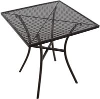Bolero vierkante stalen bistro tafel zwart 70cm | GG706