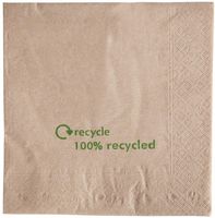 Gerecyclede servetten van kraftpapier | 2-laags | GH031