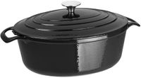 Ovale Braadpan | 5 liter | Zwart | Vogue | GH306