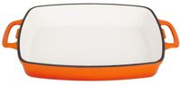 Rechthoekige Gietijzeren Ovenschaal | 2,8L | Oranje | Vogue | GH322
