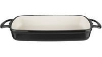 Rechthoekige Gietijzeren Ovenschaal | 2,8L | Zwart | Vogue | GH324