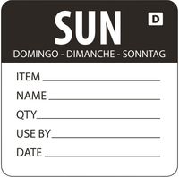 Oplosbare Voedseletiketten Daglabels | Zondag Zwart | Vogue | GH357