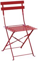 Bolero stalen opklapbare stoelen rood | GH555