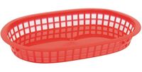Olympia ovale polypropyleen tafelmandjes rood | GH967