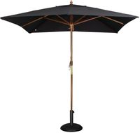 Bolero vierkante zwarte parasol 2,5 meter | GH990