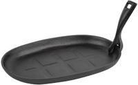 Olympia gietijzeren pan ovaal 28cm | GJ557