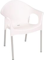Bolero stapelbare witte stoelen met armleuning | GJ974