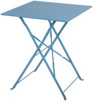 Bolero vierkante opklapbare stalen tafel turquoise 60cm | GK985