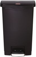 Rubbermaid Slim Jim Front Step pedaalemmer 50ltr zwart - GL028