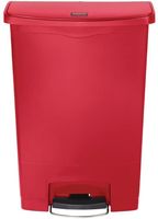 Rubbermaid Slim Jim Front Step pedaalemmer 90ltr rood - GL038