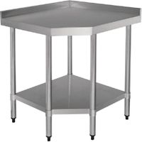 Rvs Werktafel Hoekelement | 70cm | Vogue | GL278