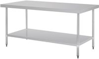 Rvs Centrale Werktafel | 180cm | Vogue | GL279