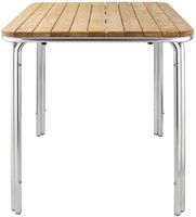 Bolero vierkante essen en aluminium tafel 70cm | GL982