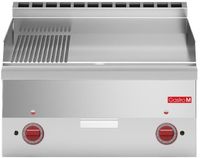 Gastro M 600 elektrische bakplaat 1/2 glad1/2 geribbeld 60/60 FTRE |  GN027