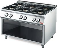 Gasfornuis met 6 branders VS70/120PCG | Gastro M 700 | GN082