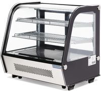 Polar G-Series Energiezuinige Aanrecht Voedsel Display Koelkast Zwart 120Ltr - GP292