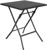 Bolero Vierkante Inklapbare Tafel Zwart 620mm - GR772