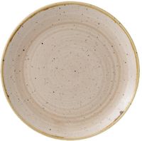 Churchill Stonecast Nutmeg Cream Evolve Coupe Bord 22 cm Pak van 12 - GR936
