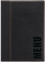 Securit menumap Trendy A4 zwart | H713