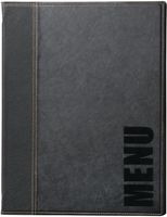 Securit menumap Trendy A5 zwart | H714