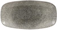 Churchill Raku Quartz Black Chefs Ovaal Bord 35.2 X 18.7 cm Pak van 6 - HC776