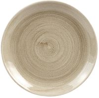 Churchill Stonecast Patina Antique Taupe Coupe Evolve Coupe Bord 32.4 cm Pak van 12 - HC788