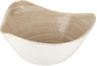 Churchill Stonecast Patina Antique Taupe Driehoekige Kom 15.2 cm Pak van 12 - HC796