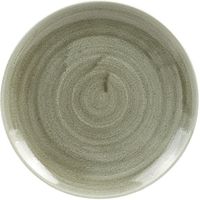 Churchill Stonecast Patina Burnished Green Evolve Coupe Bord 22 cm Pak van 12 - HC808