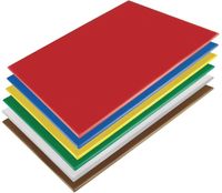 Hygiplas LDPE snijplanken set 600x450x10mm | HC879