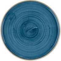 Churchill Super Vitrified Churchill Stonecast Java Blue Bord met Opstaande Rand 25.9 cm Pak van 6 - HR386