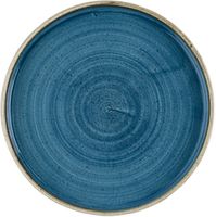 Churchill Super Vitrified Churchill Stonecast Java Blue Bord met Opstaande Rand 21 cm Pak van 6 - HR387
