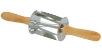 Tellier Gobel RVS Mini Croissantensnijder met Houten Handvat 345x75x75mm - HS516