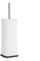 Jantex Vierkante Toiletborstel en Houder - wit - HT477
