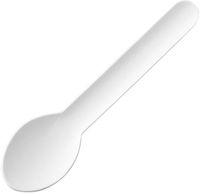 Fiesta Recyclable Fiesta Composteerbare Papieren Theelepels 132mm (verpakking van 100) - HT486