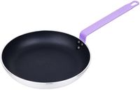 Hygiplas Aluminium Antiaanbak Teflon Platinum Plus Koekenpan met Paarse Handgreep 28cm - HT969