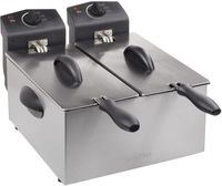 Tristar Dubbele Mand Frituur Fr-6937 - 2 X 3 Ltr Roestvast Staal - HU426
