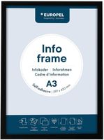 Europel Info Kader / Zelfklevende Set 2 Stuks A3 Zwart - HU454