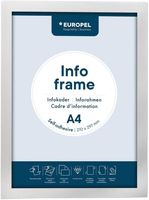 Europel Info Frame / Zelfklevende Set 2 Stuks A4 Zilver - HU455