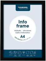 Europel Infokader / Zelfklevende Set van 2 Stuks A4 Zwart - HU456