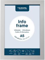 Europel Infokader / Zelfklevende Set 2 Stuks A5 Zilver - HU457