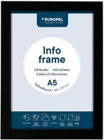 Europel Info Frame / Zelfklevende Set 2 Stuks A5 Zwart - HU458