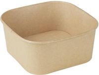 Fiesta Recyclable Fiesta Recycleerbare Vierkante Containerbodems 1400ml (Pakket van 300) - HW018