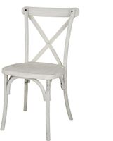 Bolero Manhattan Kruisrugleuning Resin Stoelen Limewash (Verpakking van 4) - HW280