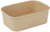 Fiesta Recycleerbare Rechthoekige Voedselcontainers 750ml (Verpakking van 300) - HW622