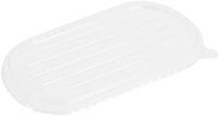 Fiesta Recyclable Fiesta Recycleerbare Deksels voor Bagasse Ovale Containers (verpakking van 100) - HW630