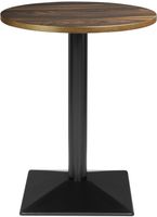 Bolero Complete Tafel Rond Donker Hout Effect 600mm - HW853